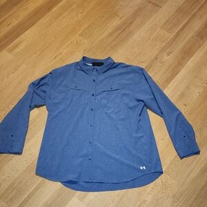 Under Armour Blue Button Down Shirt